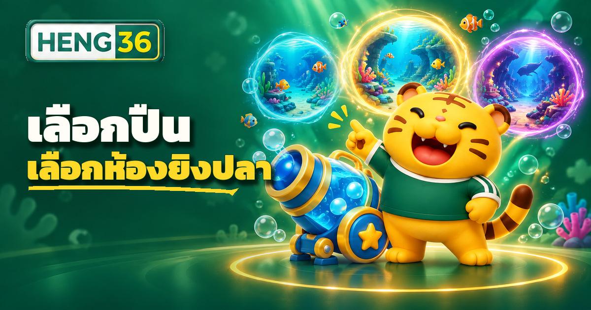 เลือกปืนและห้องเกมยิงปลาให้เหมาะกับทุนบน HENG36